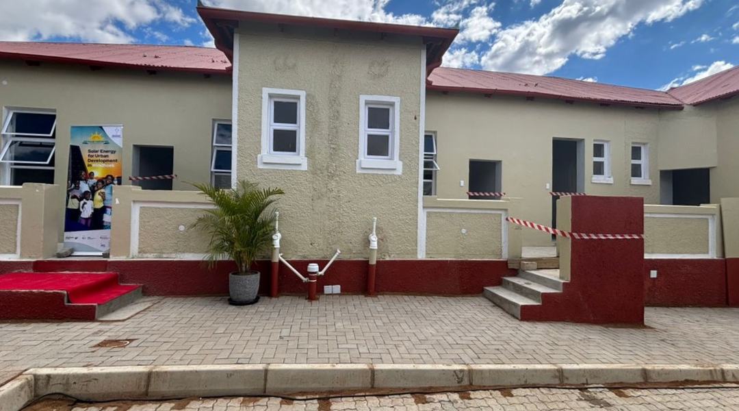 Ein Blick auf das Solar Zentrum in Windhoek